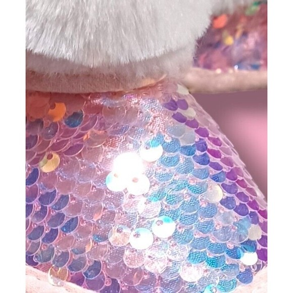 First Steps Sequin Toddler Size 4 Baby Girl Fluffy Faux Fur Shiny Slipper Boots - Picture 7 of 16